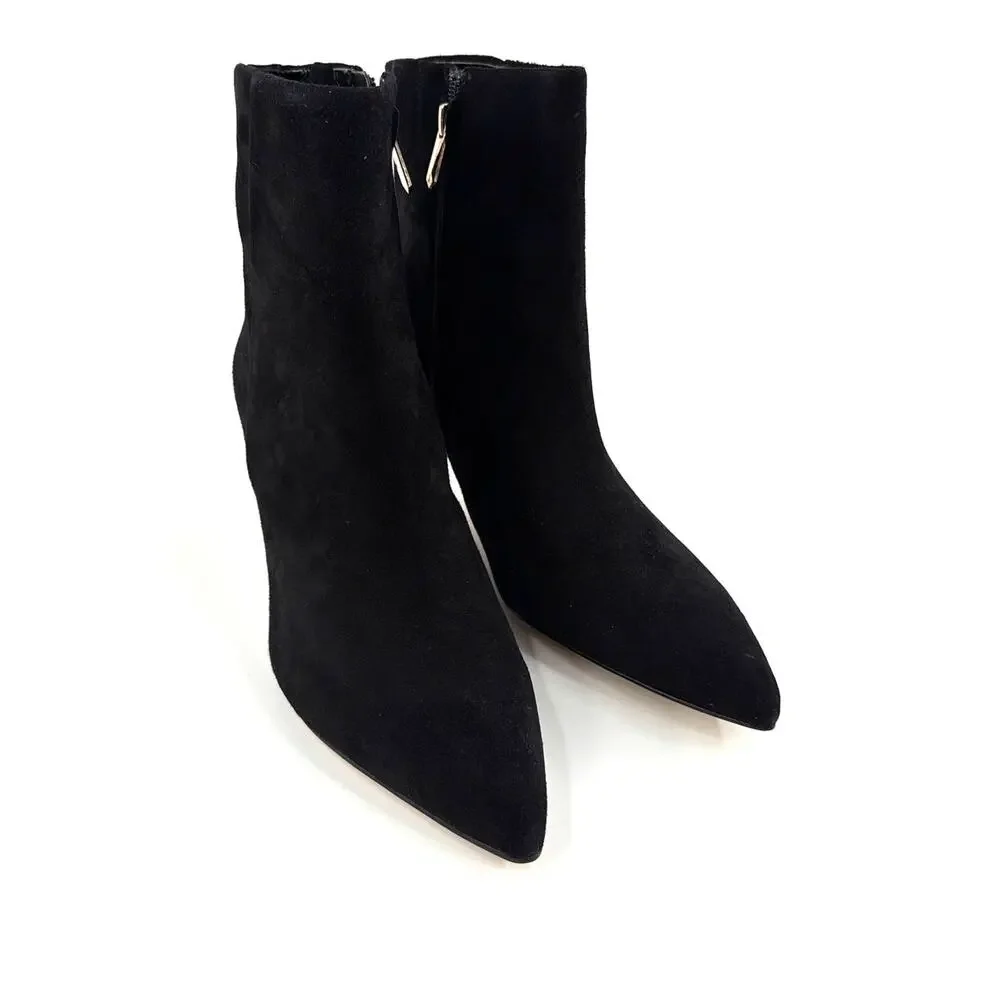 Sam Edelman Women's Black Suede Signature Collection Ukie Bootie Size 8M